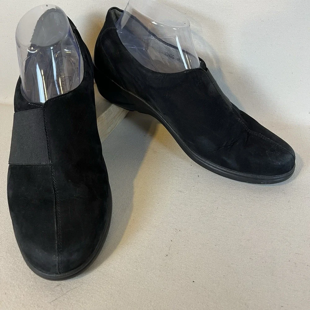 Waldlaufer Women's Black Suede Shoe 9.5 Comfort Supportive Style‎ Work Going Out